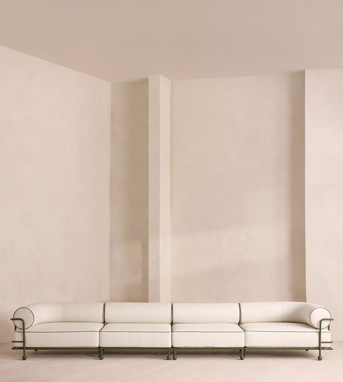Gaspard Five-Seater Outdoor Sofa - Linen - Off White - Listing - Image 1