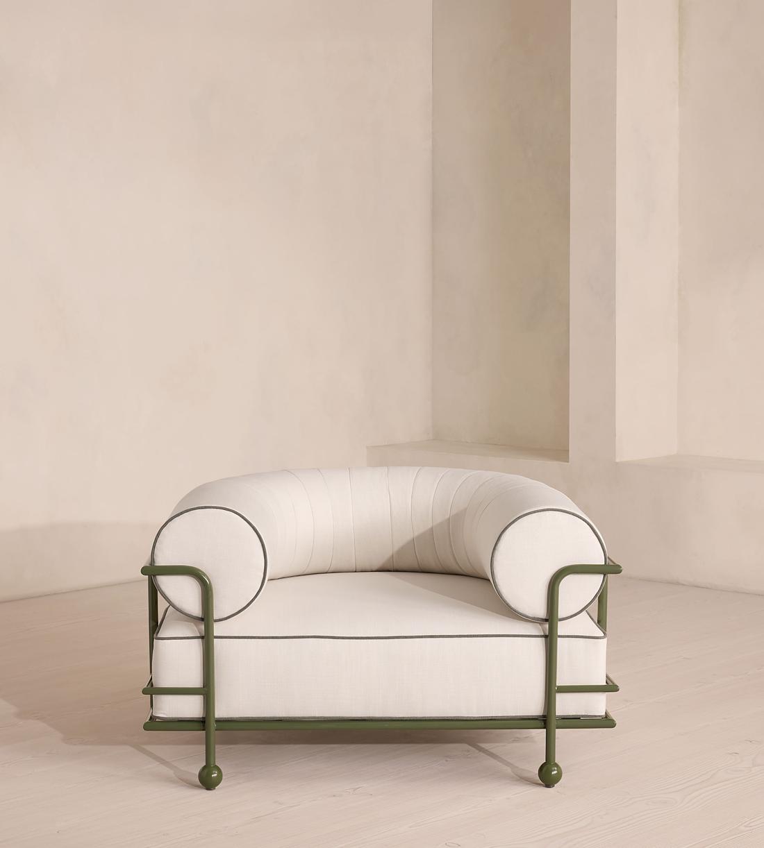 Gaspard Outdoor Armchair - Off White - US - Listing - Image 2