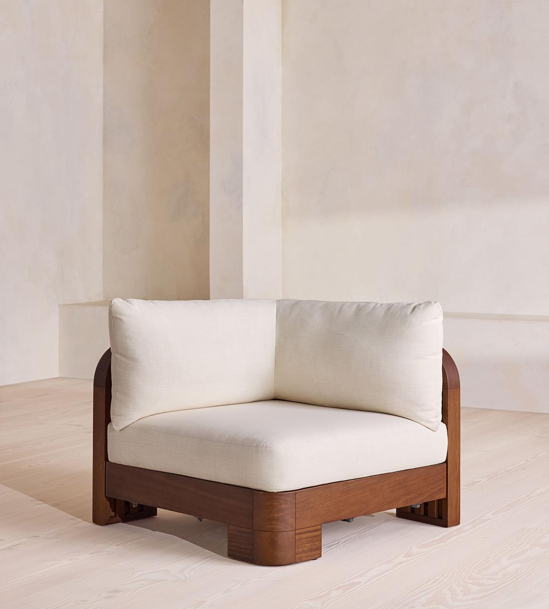Odell Outdoor Sofa - Corner Module - Off White - US - Listing - Image 1