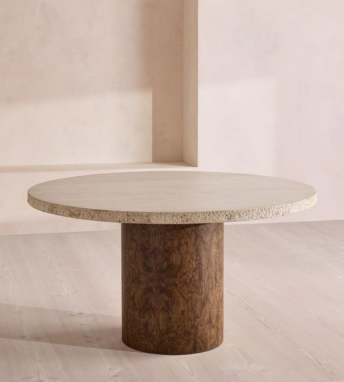 Ramsey Dining Table - Round - Travertine - Listing - Image 4