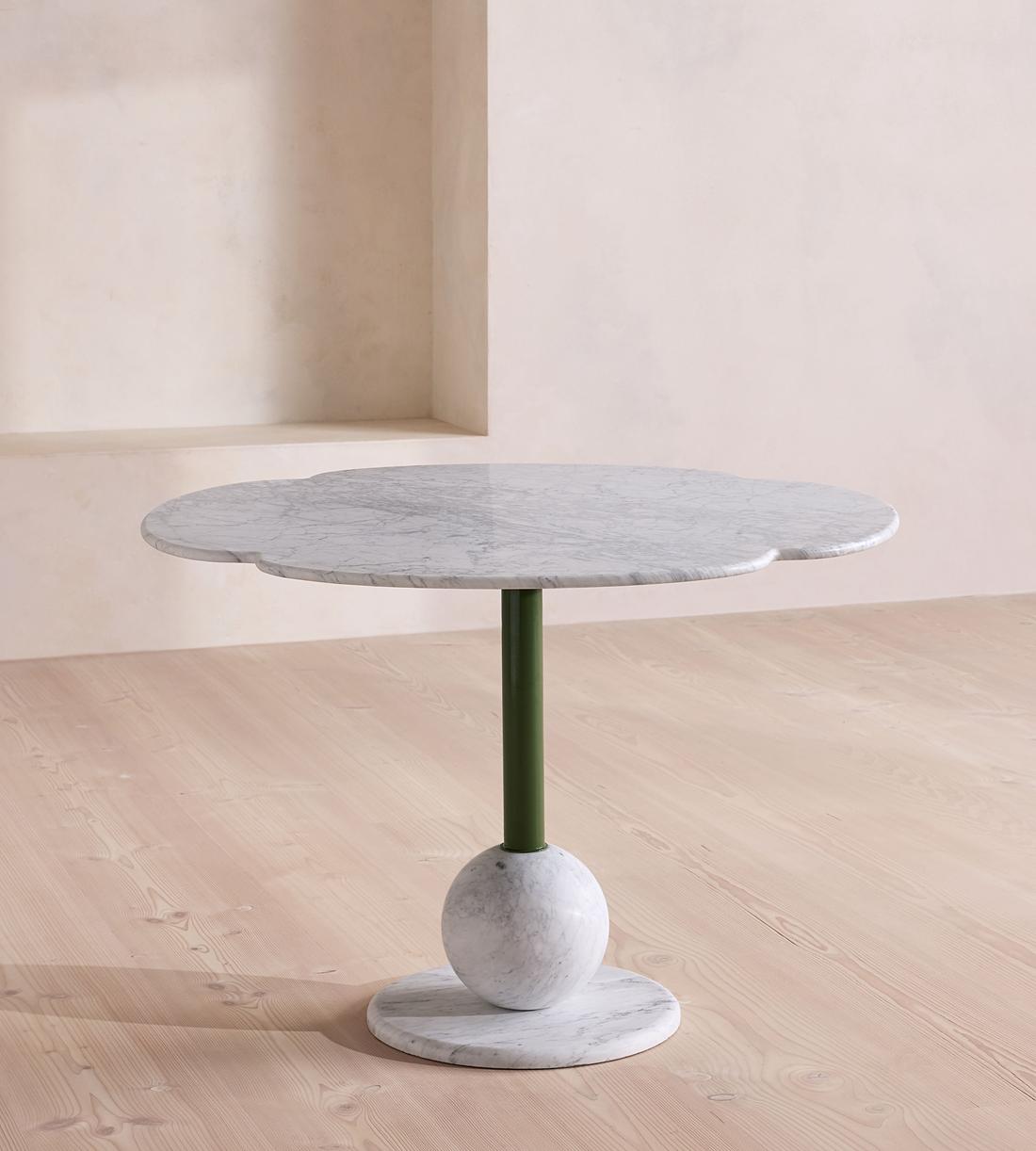 Vito Outdoor Dining Table - Carrara Marble - Listing - Image 4