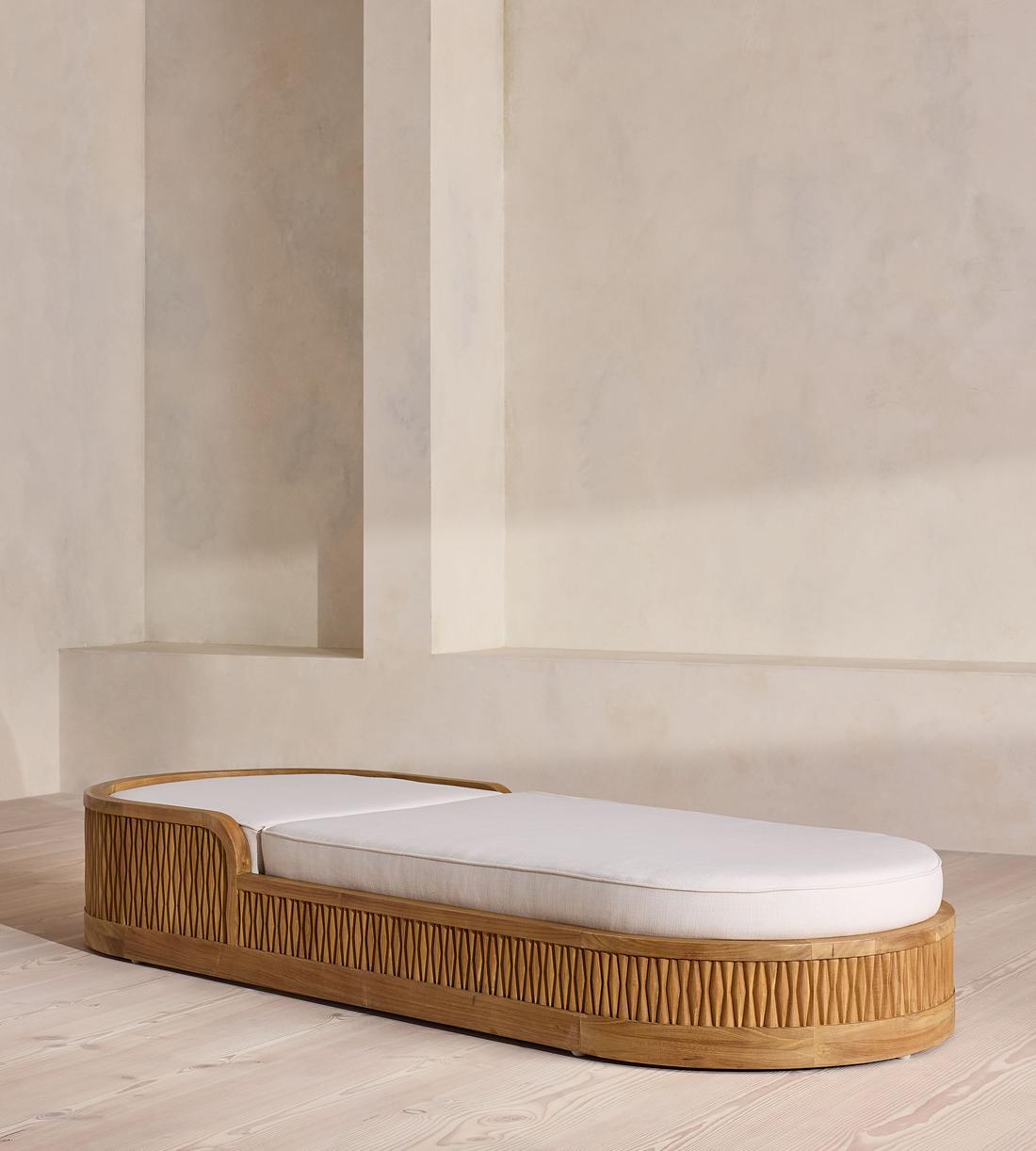 Orion Outdoor Chaise Lounger - Off White - Listing - Image 4