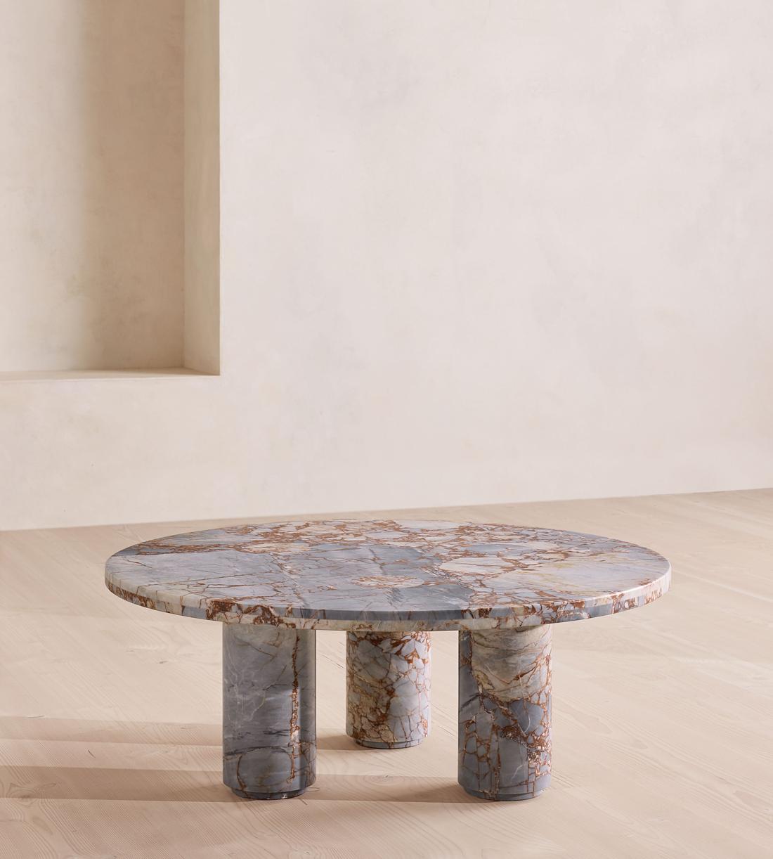 Tisbury Outdoor Coffee Table - Breccia Pernice Marble - US - Listing - Image 2