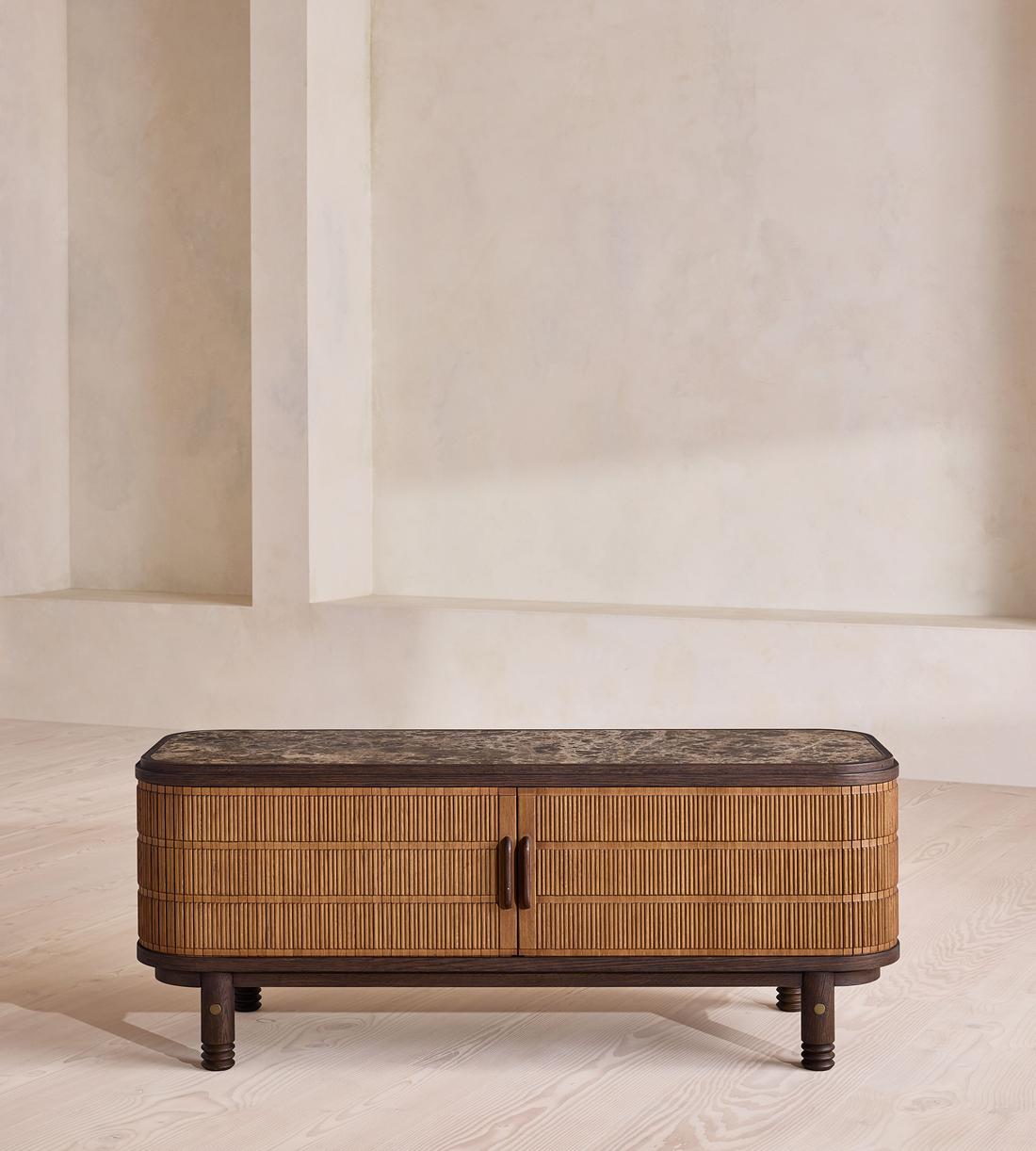 Cullen Media Unit - Dark Emperador Marble - Listing - Image 2