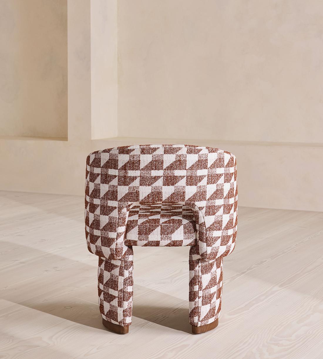 Morrell Outdoor Dining Chair - Geometric - Maroon - UK - Images - Image 7