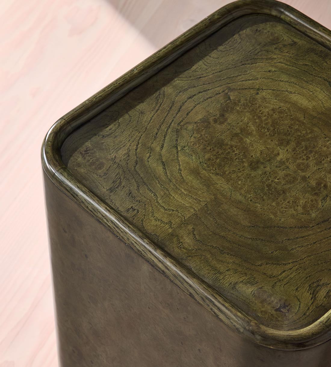 Dawson Side Table - Oak Burl - Olive - Images - Image 3