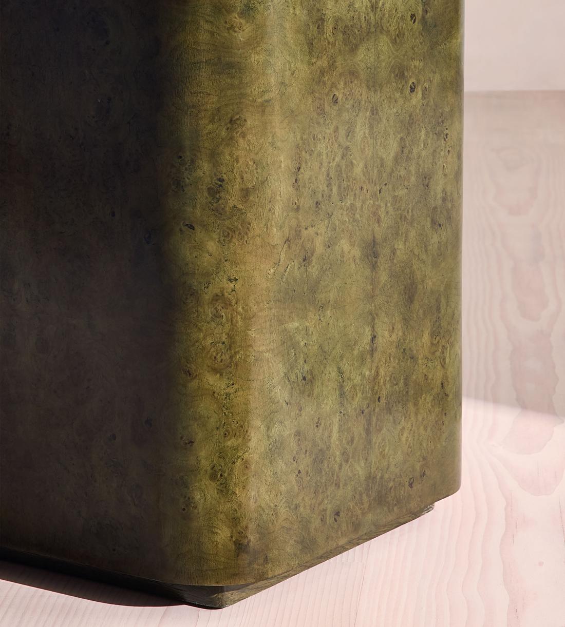 Dawson Side Table - Oak Burl - Olive - Images - Image 4