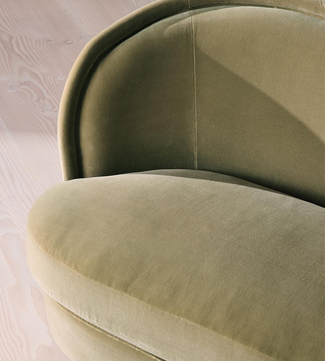 Blair Two Seater Sofa - Velvet - Lichen - UK - Images - Image 7