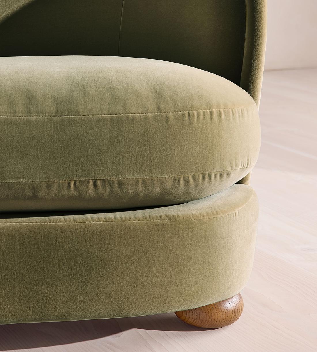 Blair Two Seater Sofa - Velvet - Lichen - UK - Images - Image 8