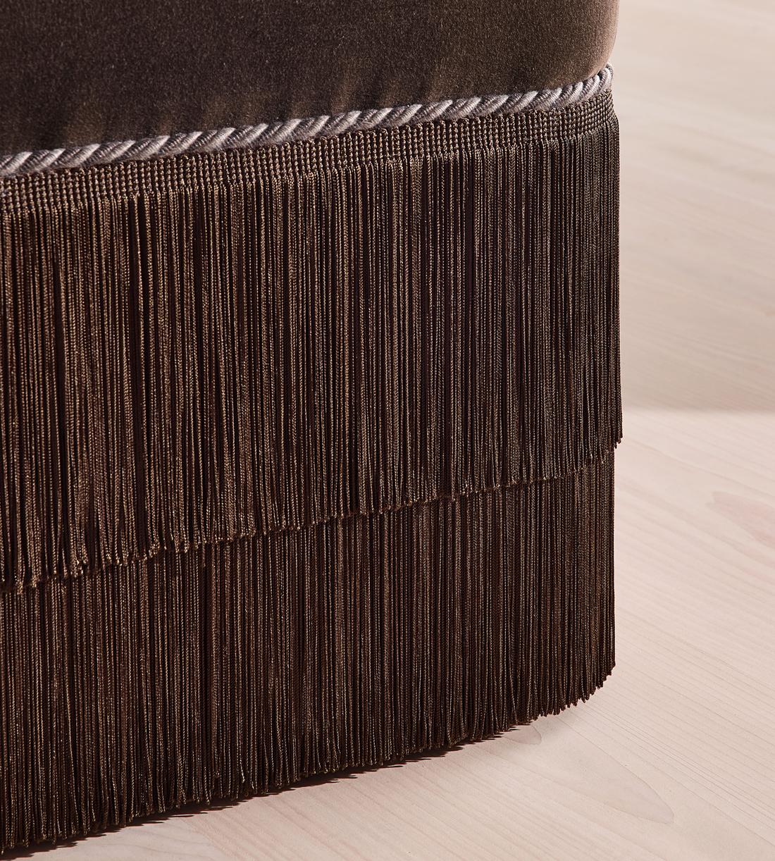 Marta Footstool - Velvet - Chocolate - UK - Images - Image 4