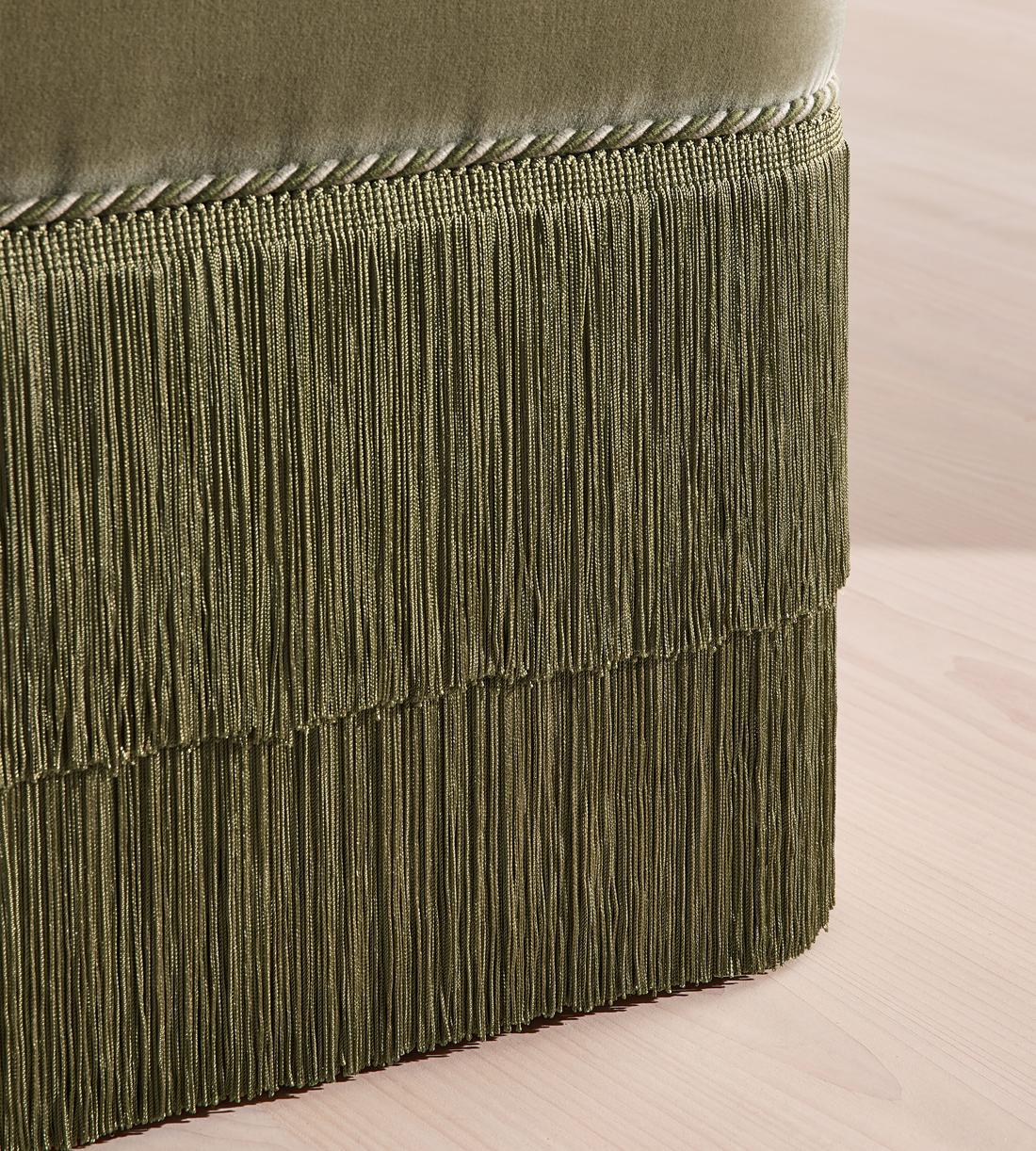Marta Footstool - Velvet - Lichen - UK - Images - Image 5