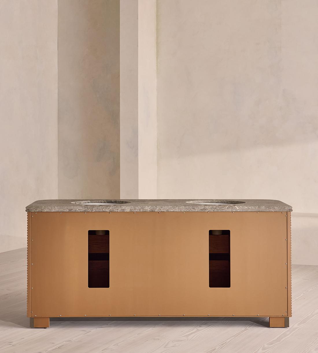 Kingsley Double Vanity Unit - Grey Emperador - Images - Image 9