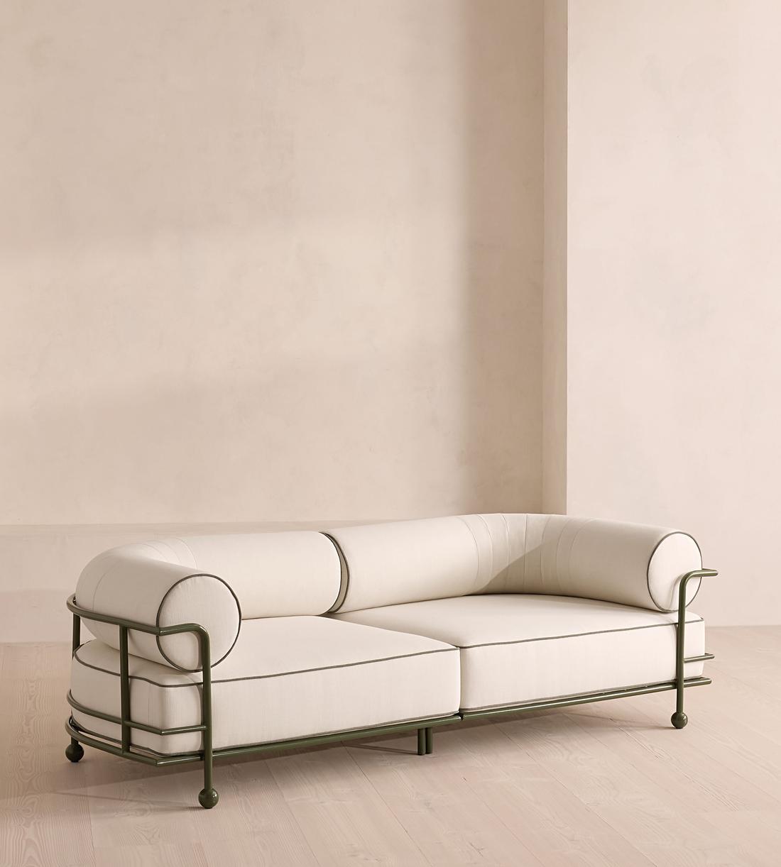 Gaspard Three-Seater Outdoor Sofa - Linen - Off White - Listing - Image 2