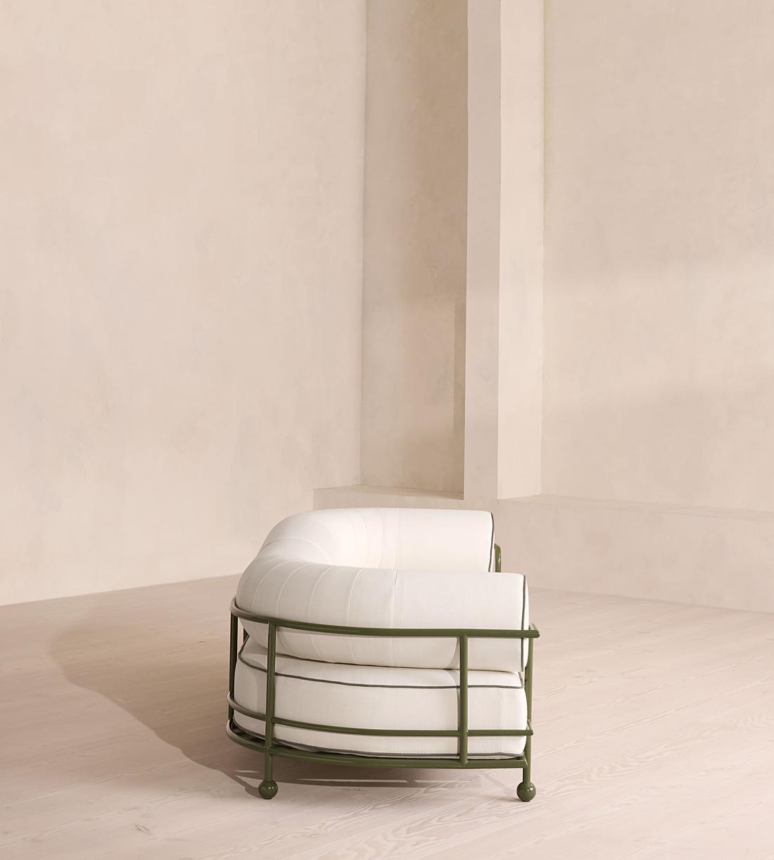Gaspard Three-Seater Outdoor Sofa - Linen - Off White - Images - Image 4