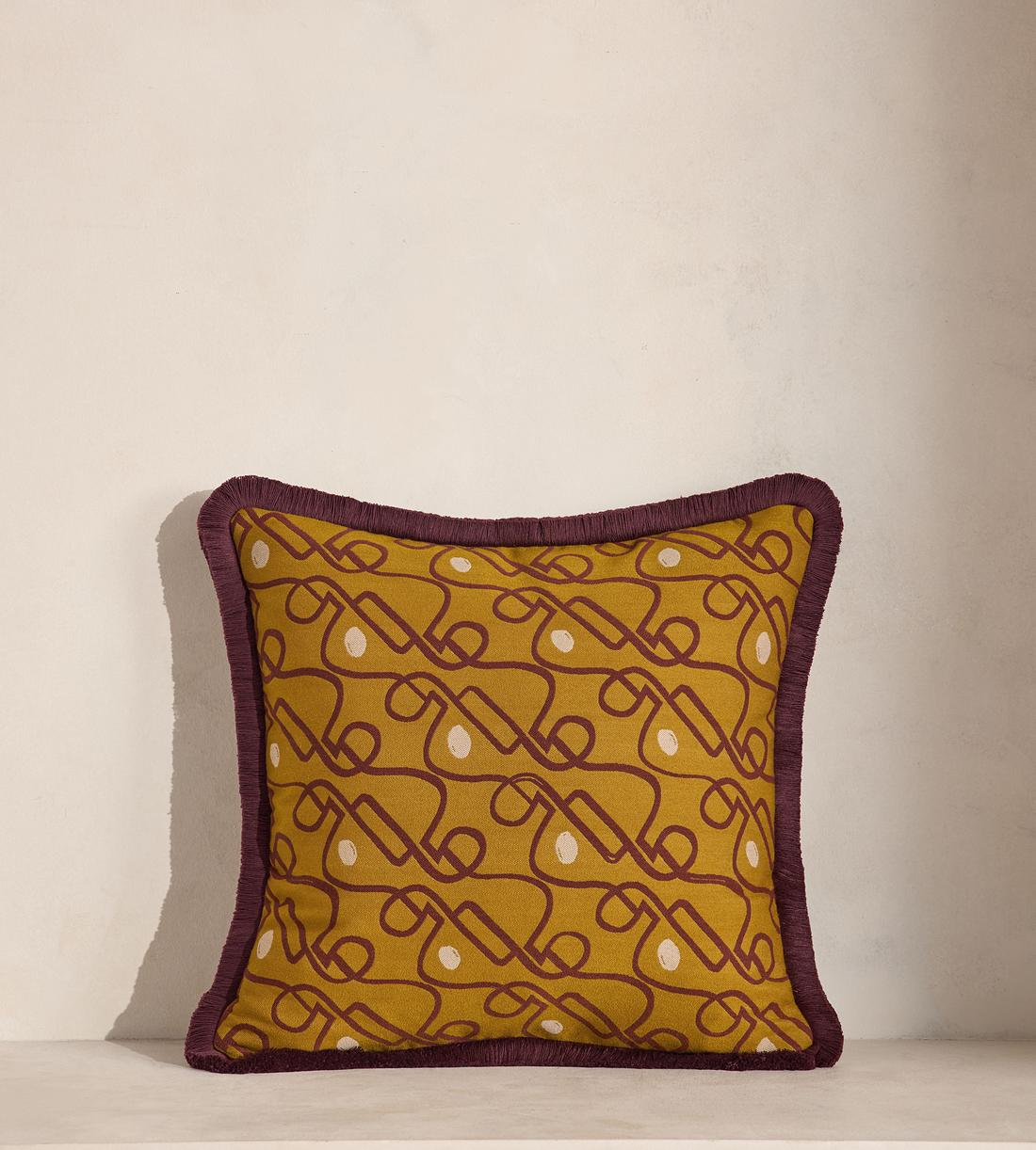 Tilney Square Cushion - Ochre - Listing - Image 2