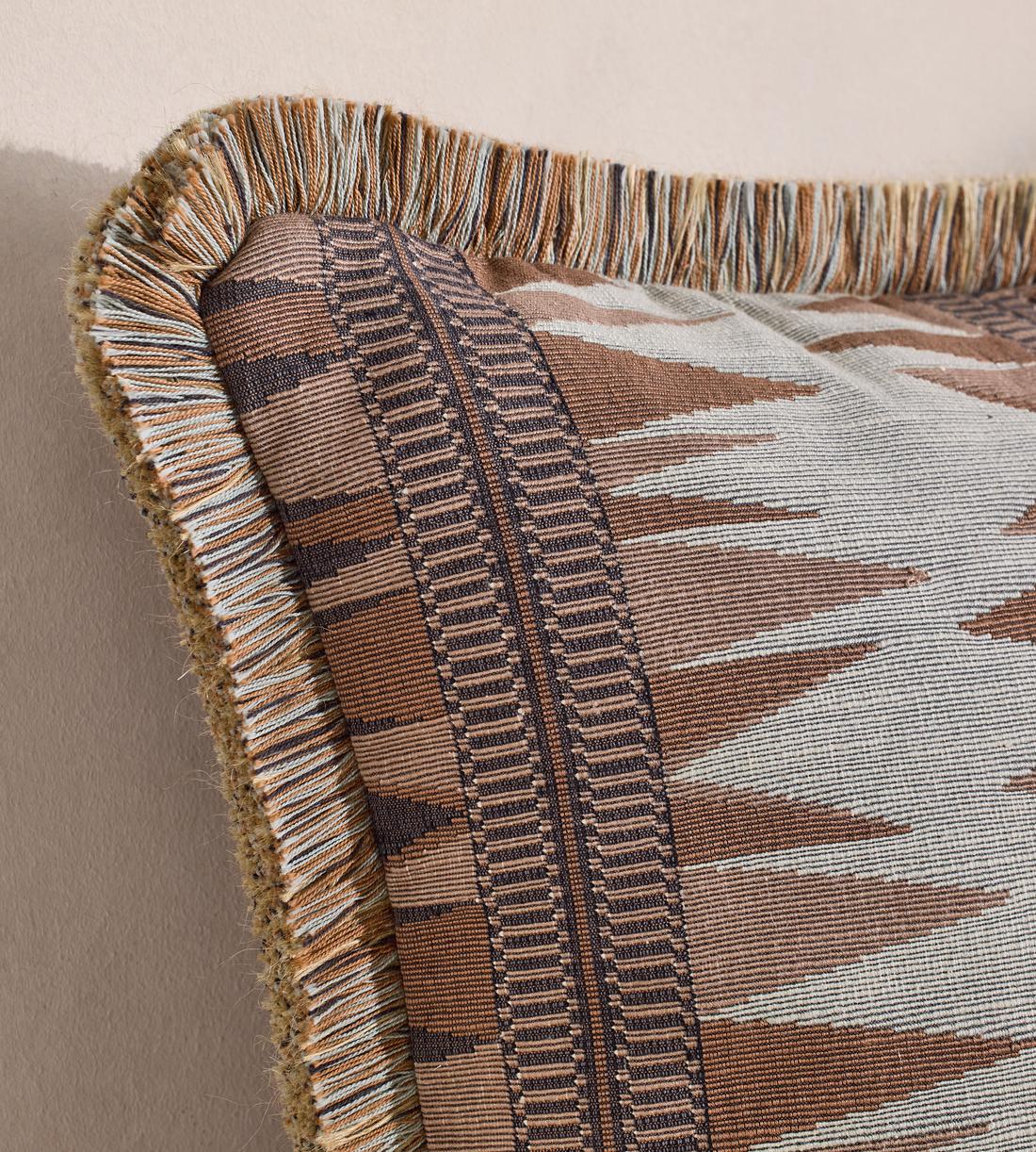 Irving Square Cushion - Rust - Images - Image 3