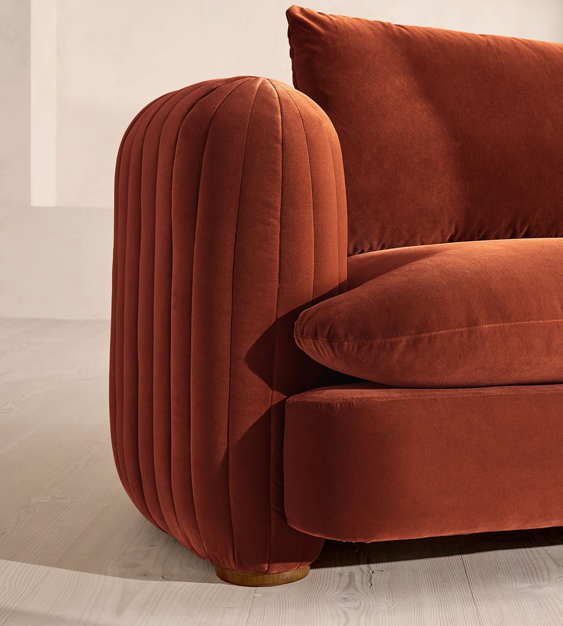 Vivienne Modular Corner Sofa - Velvet Rust - Images - Image 4