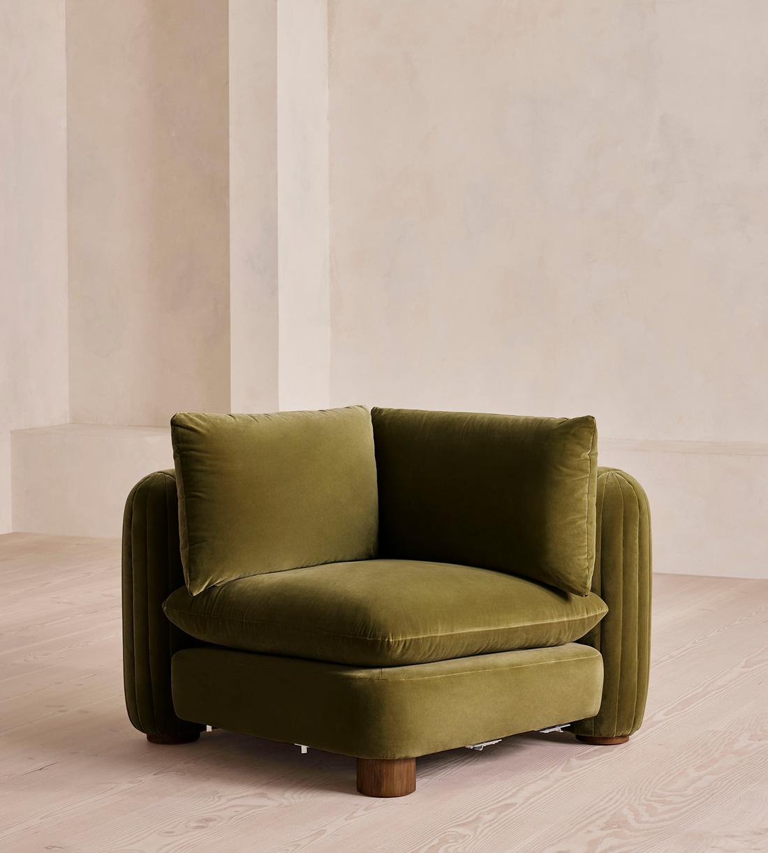 Vivienne Ottoman - Velvet Olive - US - Image 1