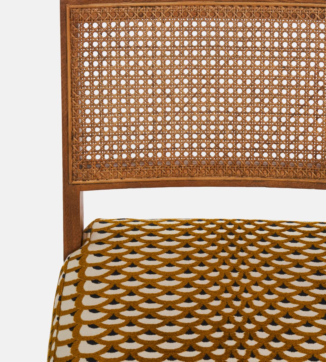 Hayward Dining Chair - Pierre Frey Les Ecailles - Ochre - Images - Image 3