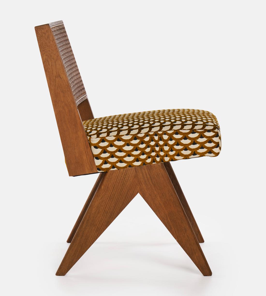 Hayward Dining Chair - Pierre Frey Les Ecailles - Ochre - Images - Image 4