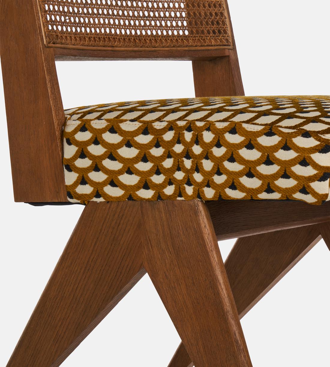 Hayward Dining Chair - Pierre Frey Les Ecailles - Ochre - Images - Image 5