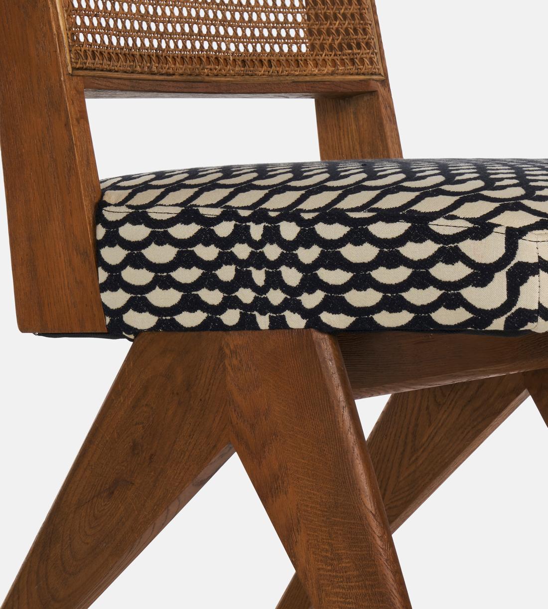 Hayward Dining Chair - Pierre Frey Les Ecailles - Black and White - Images - Image 5