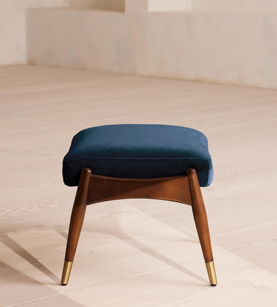 Theodore Footstool - Velvet - Royal Blue - US - Images - Image 3