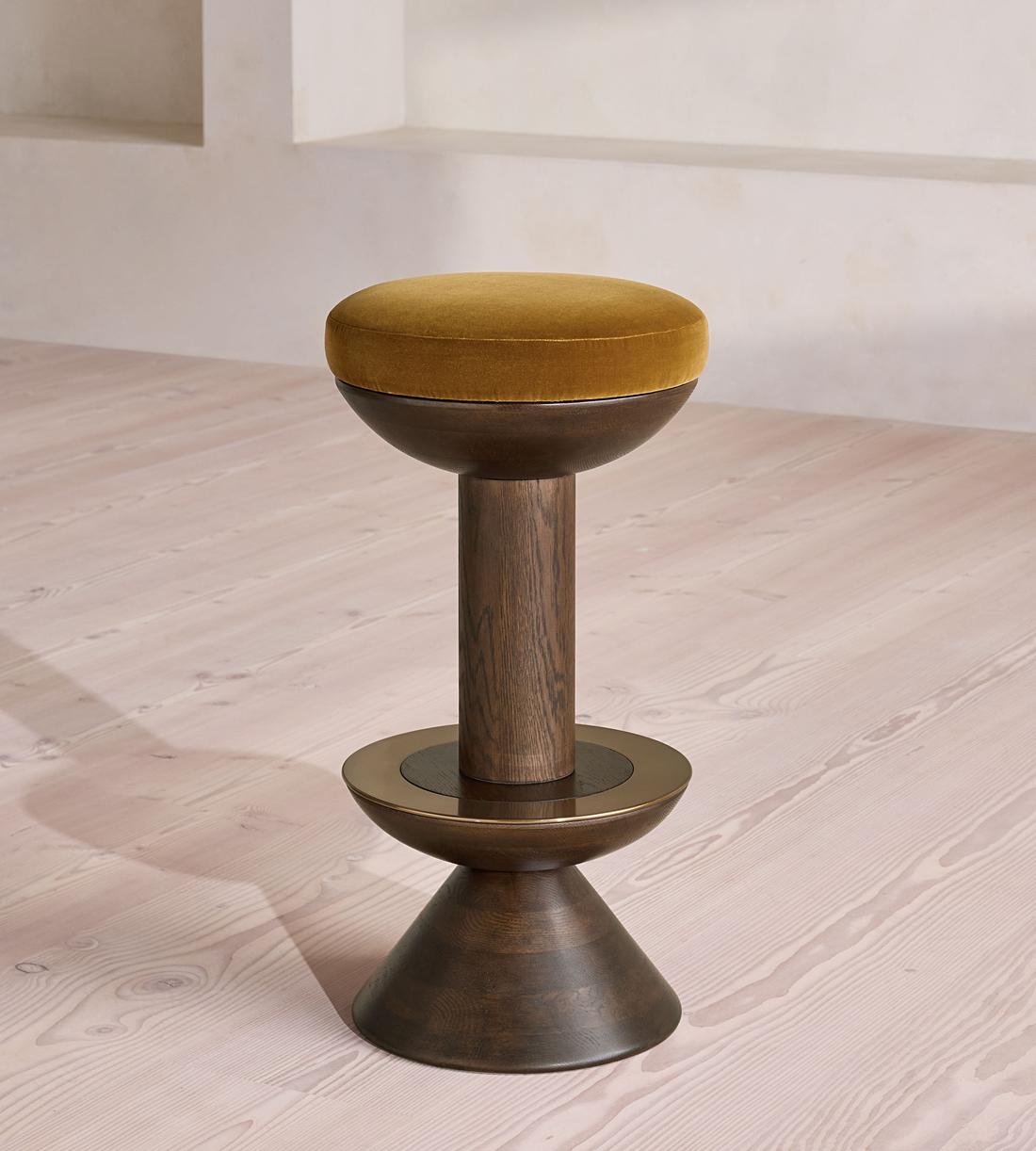 Lennie Barstool - Velvet - Mustard - UK - Listing - Image 4