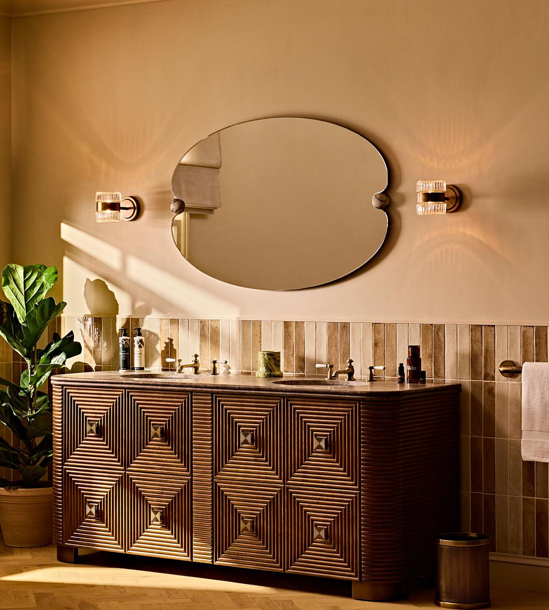 Lucetta Wall Mirror - Wide - Lifestyle - Image 1