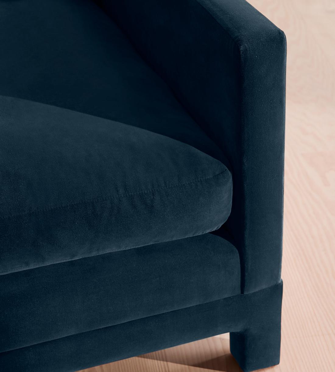 Ashford Three Seater Sofa - Velvet - Royal Blue - Images - Image 6