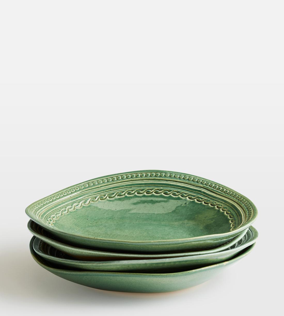 Adderbury Pasta Bowl - Green - Set of Four - Listing - Image 2