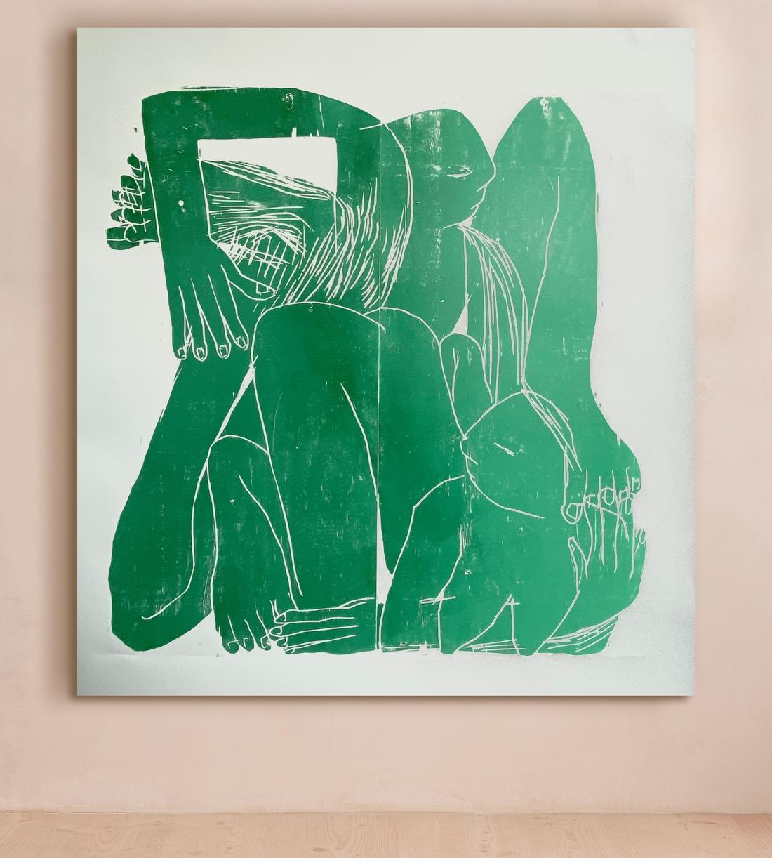 'Human Shapes in Wheelspin' by Barbara Kuebel - Listing - Image 1