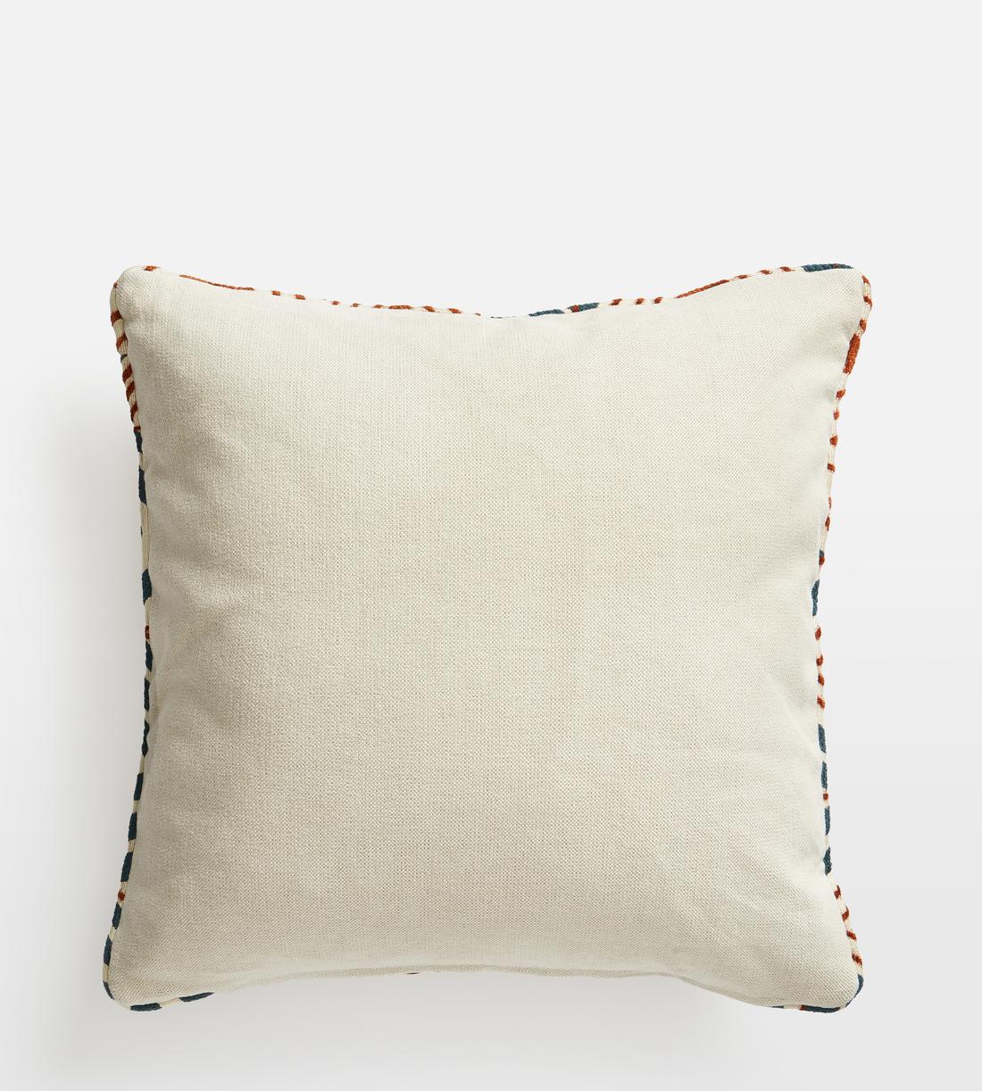 Pierre Frey Tchad Cushion - Orange and Blue - Images - Image 4