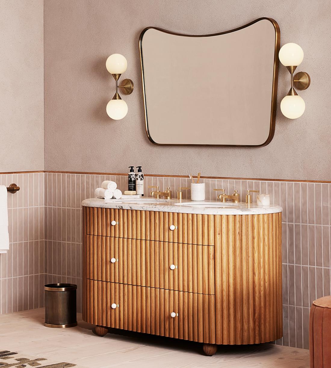 Carlisle Double Vanity - Carrara Marble - Lifestyle - Image 1