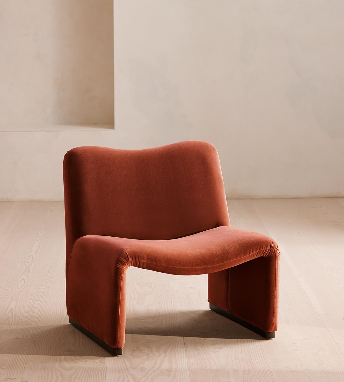 Lovett Armchair - Velvet - Rust - Listing - Image 1