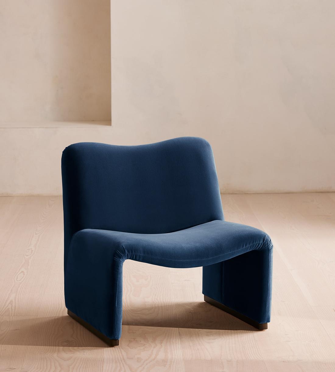 Lovett Armchair - Velvet - Royal Blue - Listing - Image 1