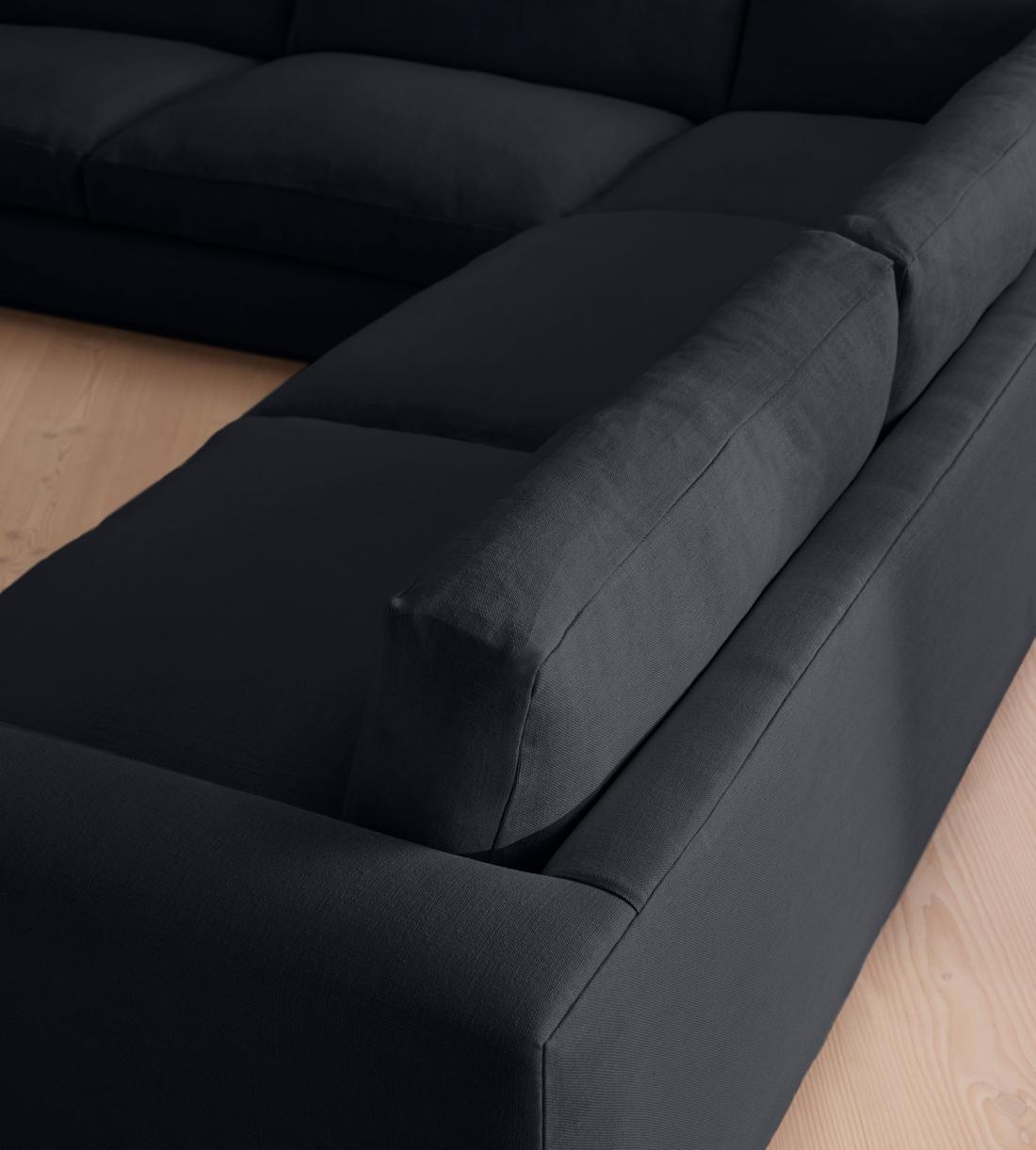 Mossley Corner Sofa - Linen - Indigo - US - Images - Image 4