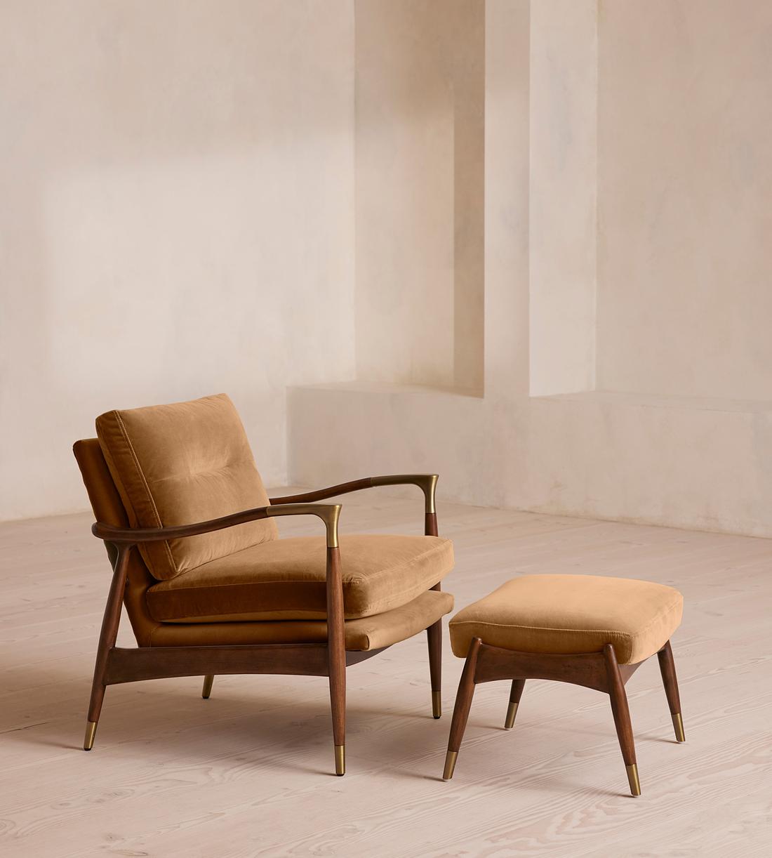 Theodore Armchair - Velvet - Mustard - US - Images - Image 4