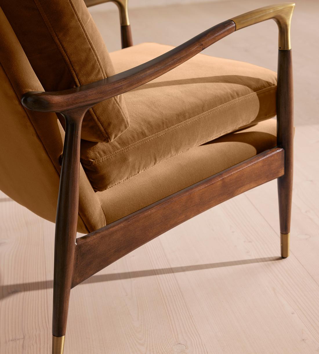 Theodore Armchair - Velvet - Mustard - US - Images - Image 5