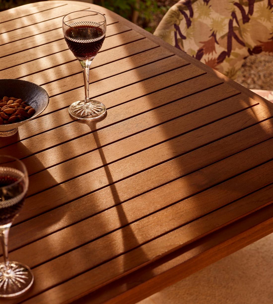 Ryker Outdoor Dining Table - Stained Teak - Images - Image 9