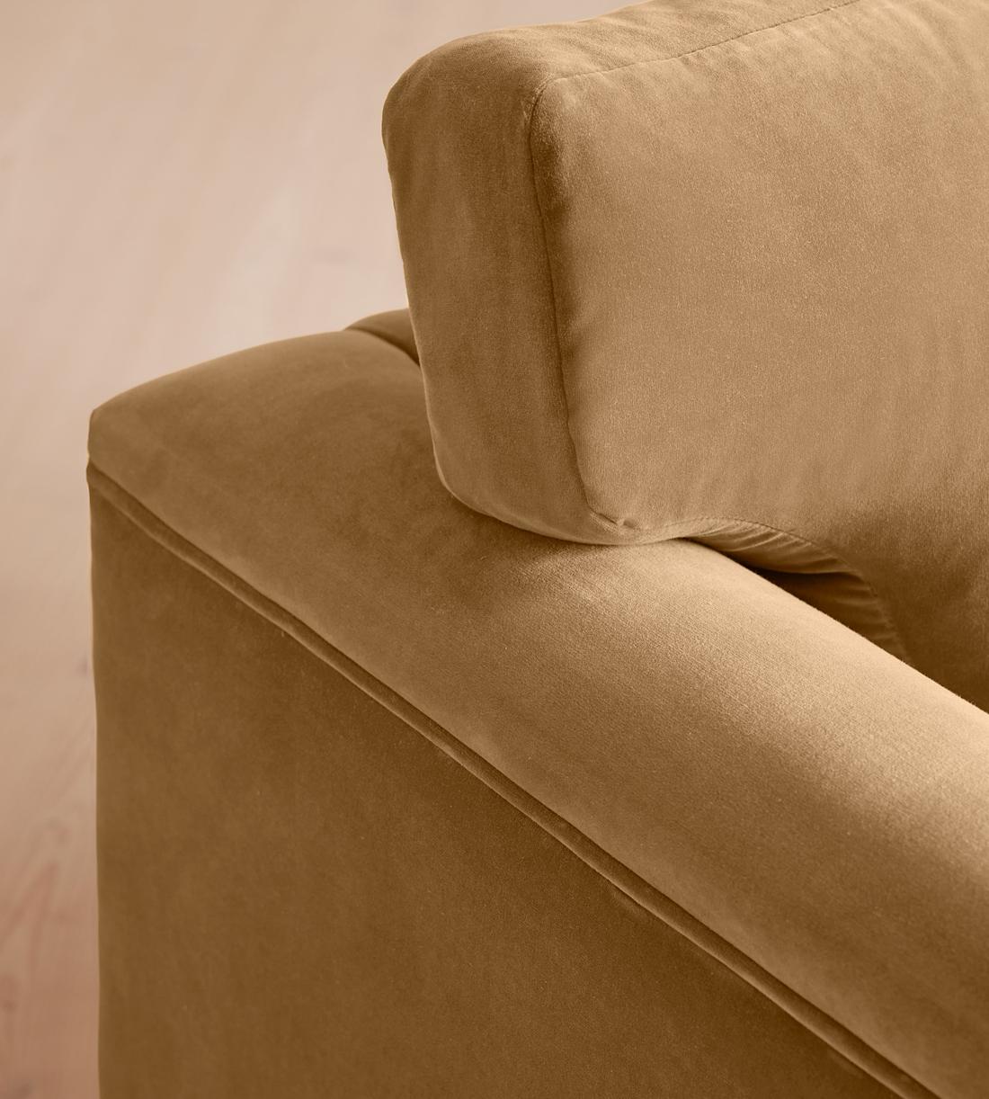 Reya Loveseat - Velvet - Camel - Images - Image 6