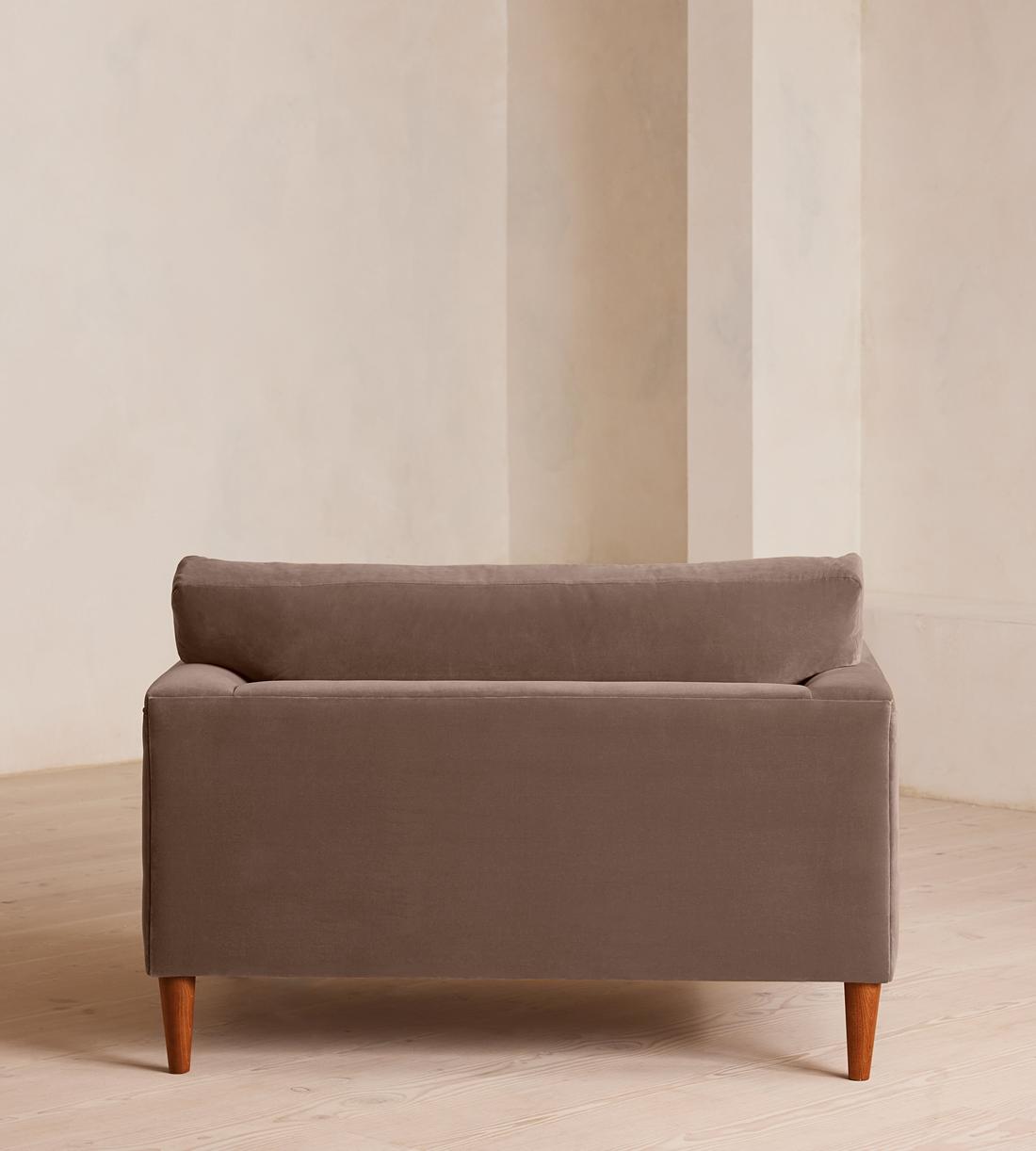 Reya Loveseat - Velvet - Taupe - Images - Image 4