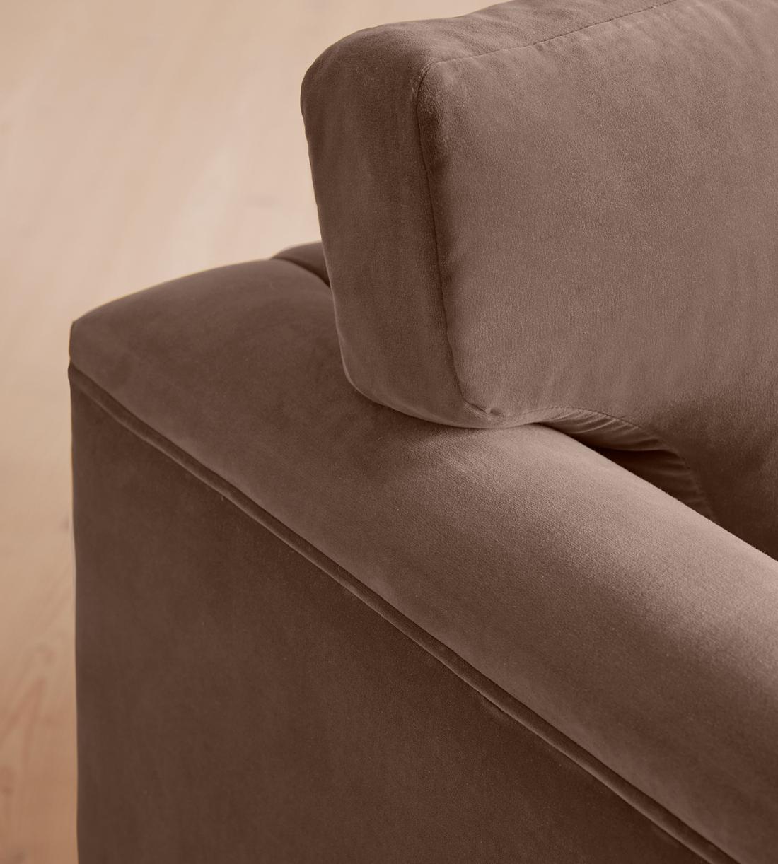 Reya Loveseat - Velvet - Taupe - Images - Image 5