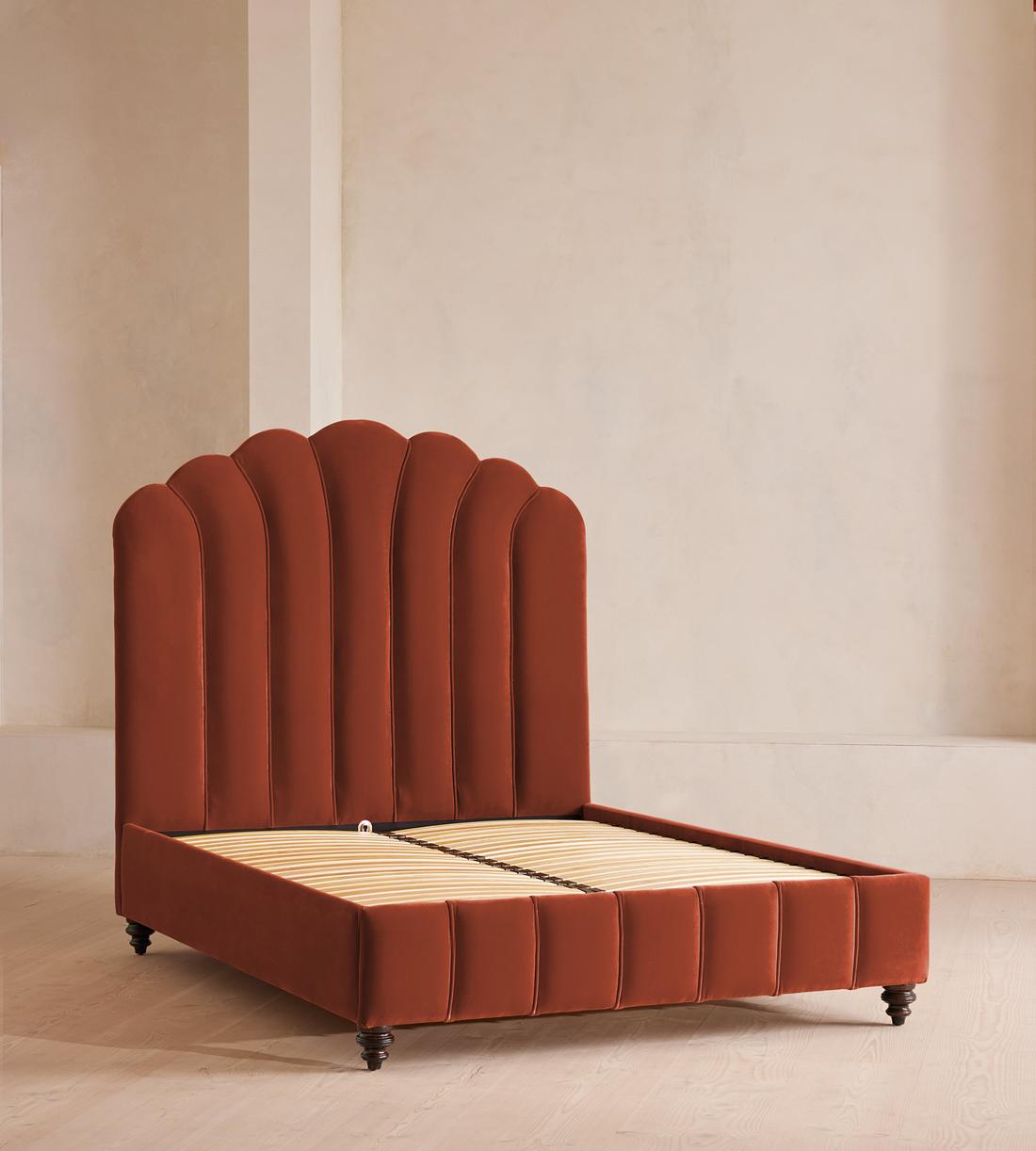 Manette Bed - Super King - Velvet Rust - Images - Image 5
