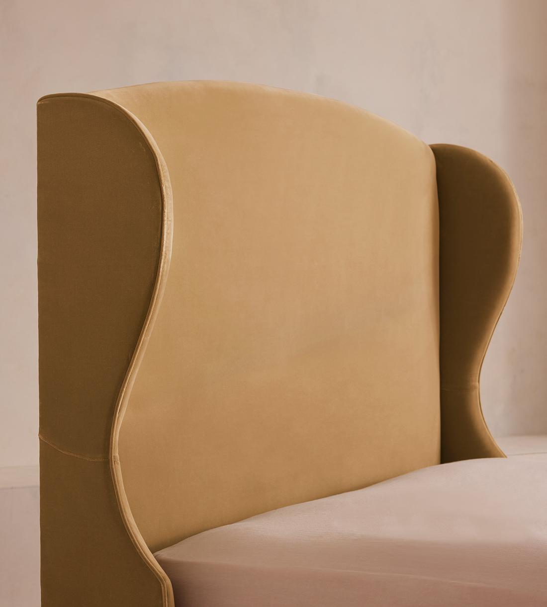 Rivas Bed - Double - Velvet - Camel - Images - Image 6