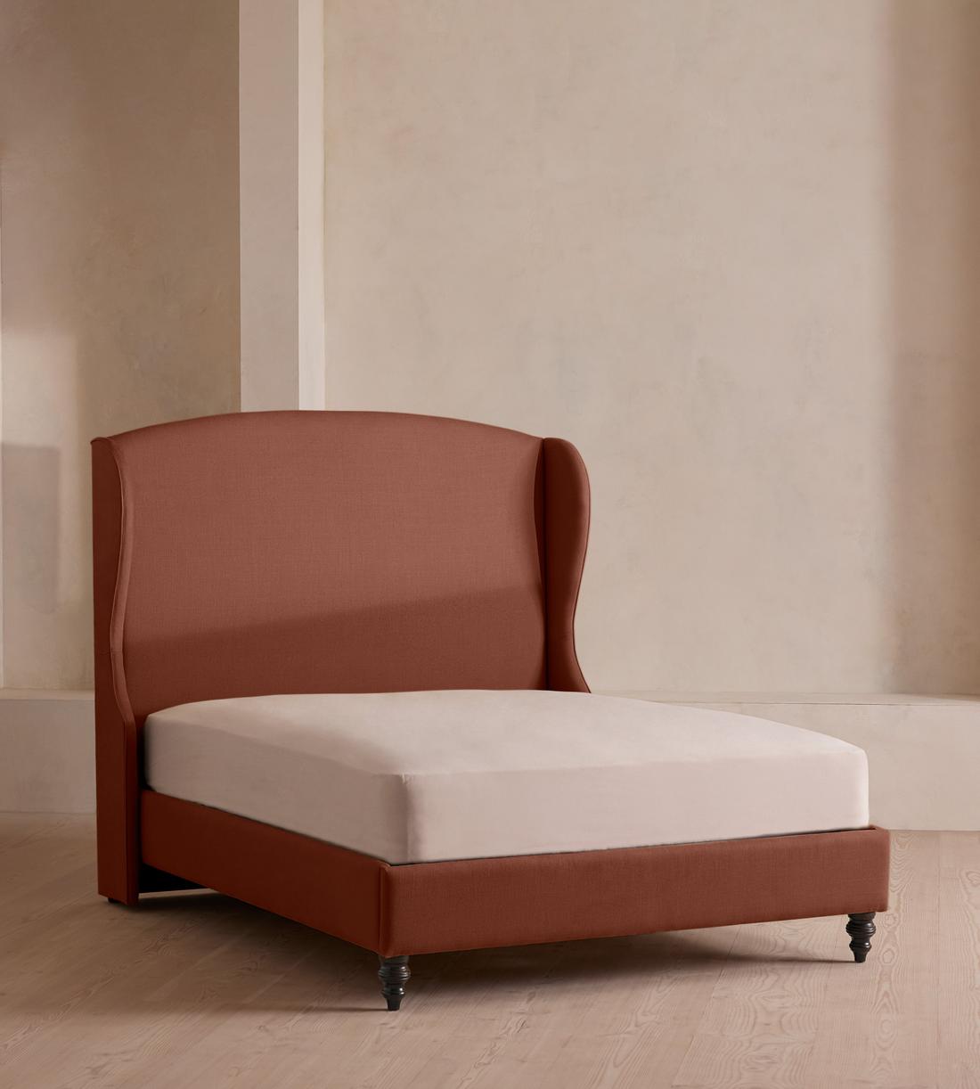 Rivas Bed - King - Linen - Sienna - Listing - Image 1