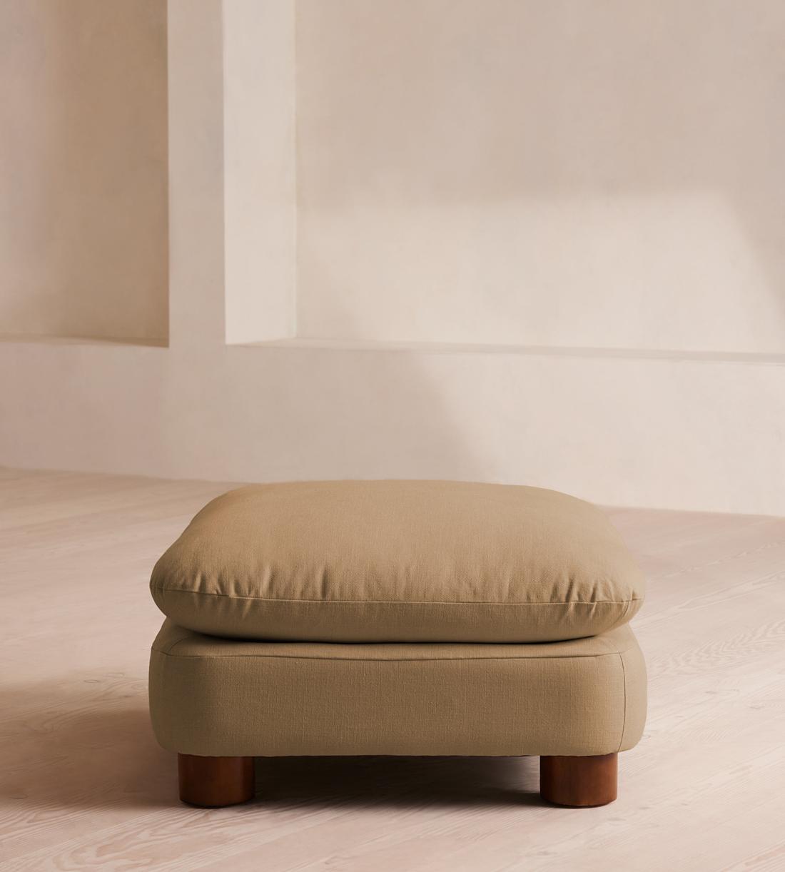 Vivienne Sectional Sofa - Armless Module - Linen - Wheat - US - Image 7