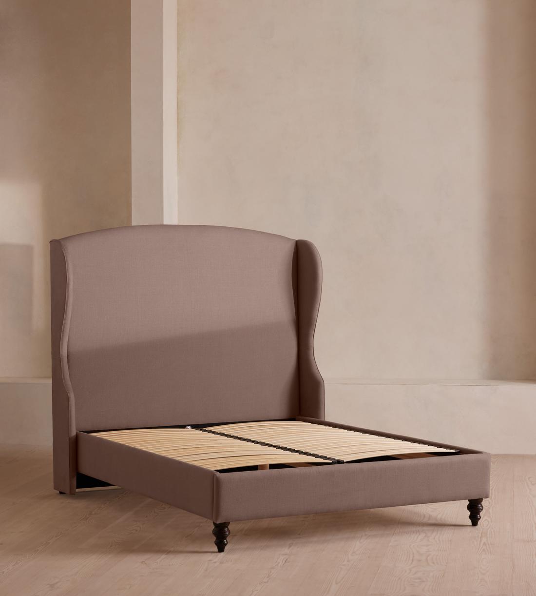 Rivas Bed - King - Linen - Mushroom - Images - Image 3
