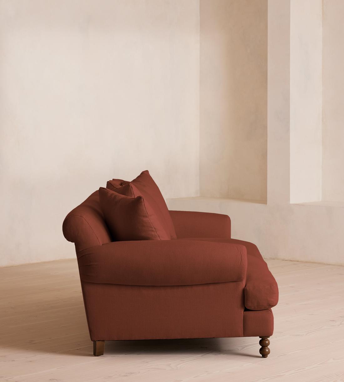 Audrey Three Seater Sofa - Linen - Sienna - US - Images - Image 3