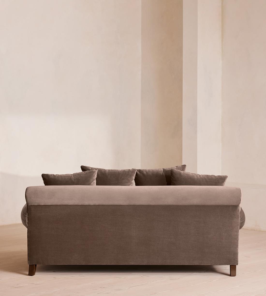Audrey Two Seater Sofa - Velvet - Taupe - US - Images - Image 4